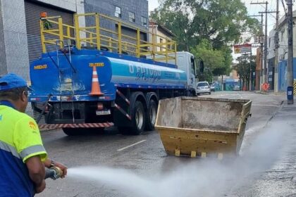 São Caetano intensifica limpeza após temporal e pontos de alagamentos
